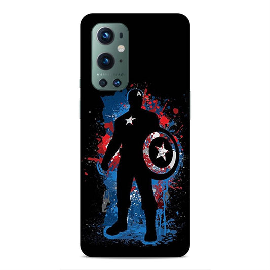 Black Captain America Hard Back Case For OnePlus 9 Pro