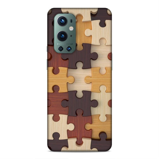 Multi Color Block Puzzle Hard Back Case For OnePlus 9 Pro