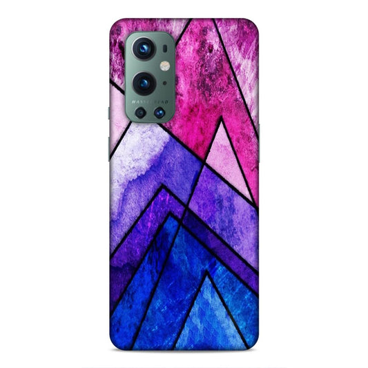 Blue Pink Pattern Hard Back Case For OnePlus 9 Pro