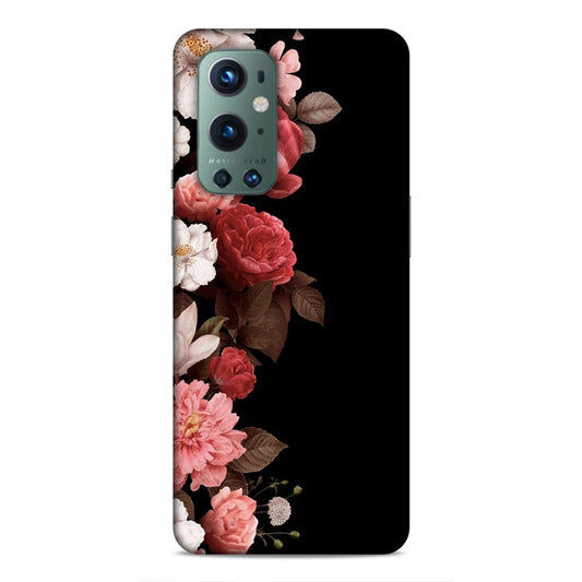 Floral in Black Hard Back Case For OnePlus 9 Pro