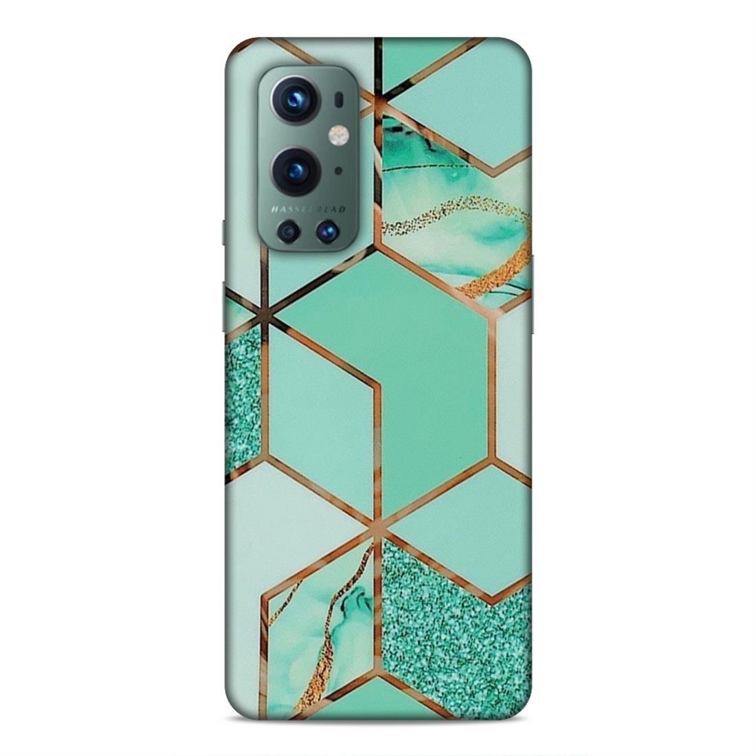 Hexagonal Marble Pattern Hard Back Case For OnePlus 9 Pro
