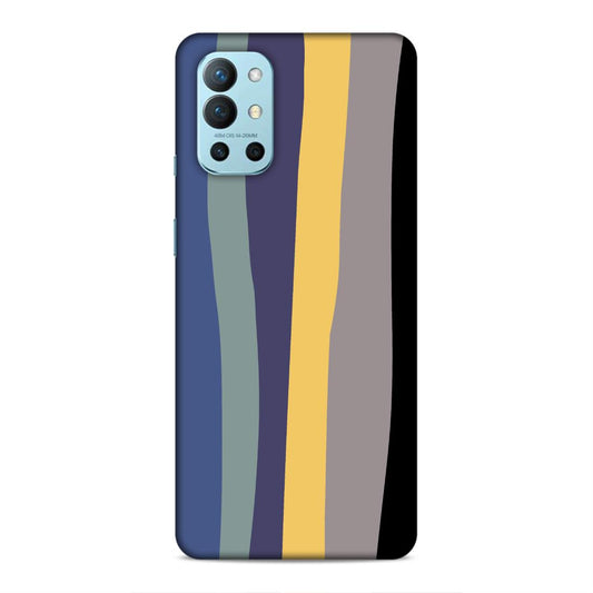 Black Blue Rainbow Hard Back Case For OnePlus 8T / 9R
