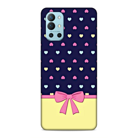 Heart Pattern with Bow Hard Back Case For OnePlus 8T / 9R