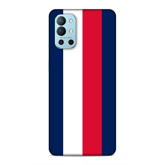 Blue White Red Pattern Hard Back Case For OnePlus 8T / 9R