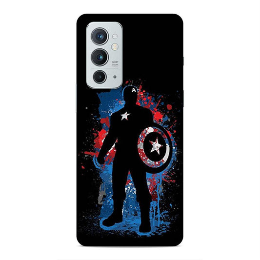 Black Captain America Hard Back Case For OnePlus 9 RT 5G