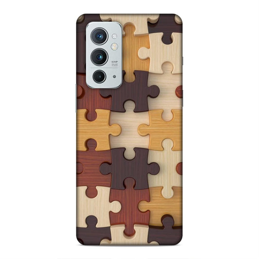 Multi Color Block Puzzle Hard Back Case For OnePlus 9 RT 5G