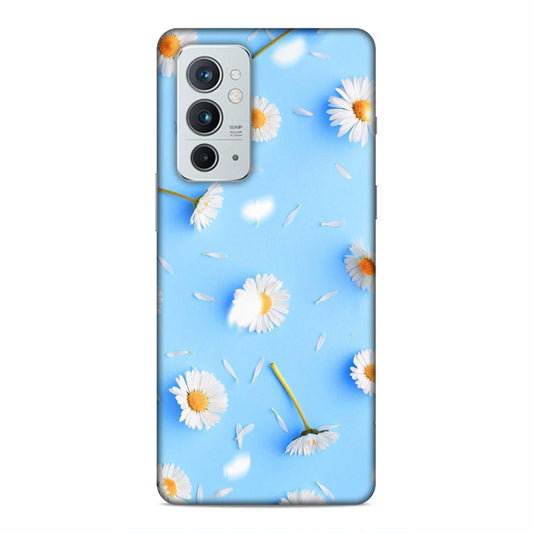 Floral In Sky Blue Hard Back Case For OnePlus 9 RT 5G