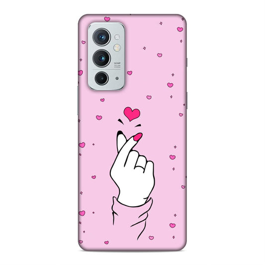 Korean Heart Hard Back Case For OnePlus 9 RT 5G