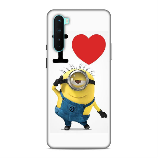 I love Minions Hard Back Case For OnePlus Nord