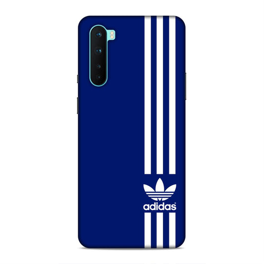 Adidas in Blue Hard Back Case For OnePlus Nord