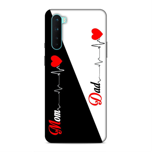 Love Mom Dad Hard Back Case For OnePlus Nord