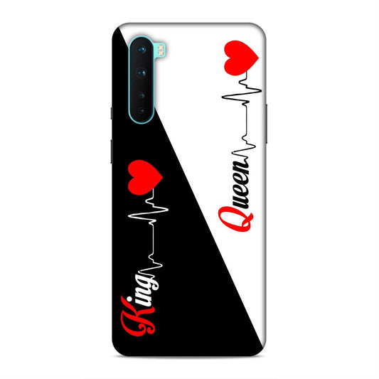 King Queen Love Hard Back Case For OnePlus Nord