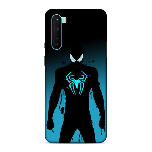 Black Spiderman Hard Back Case For OnePlus Nord