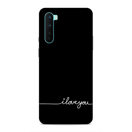 I Love You Hard Back Case For OnePlus Nord