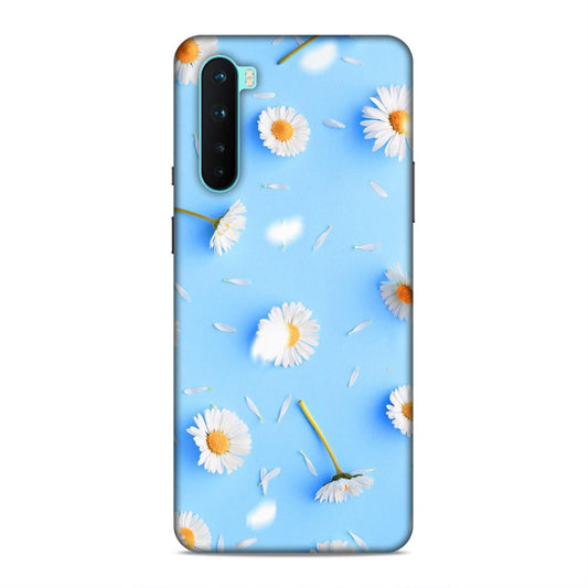 Floral In Sky Blue Hard Back Case For OnePlus Nord