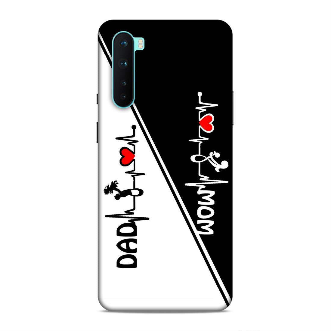 Mom Dad Hard Back Case For OnePlus Nord
