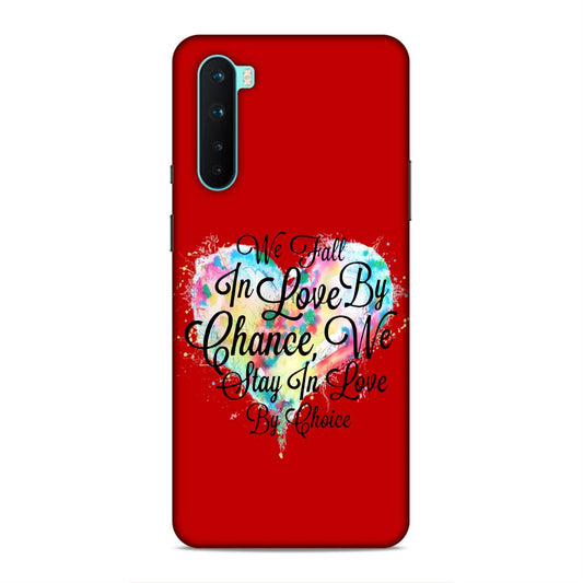 Fall in Love Stay in Love Hard Back Case For OnePlus Nord