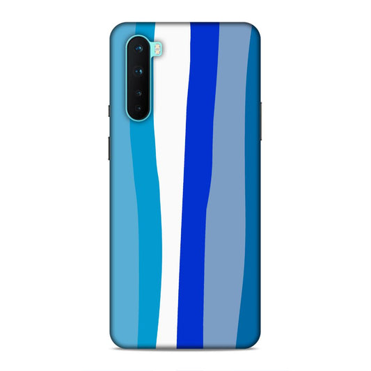 Blue Rainbow Hard Back Case For OnePlus Nord
