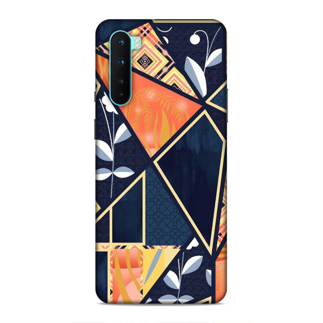 Floral Textile Pattern Hard Back Case For OnePlus Nord
