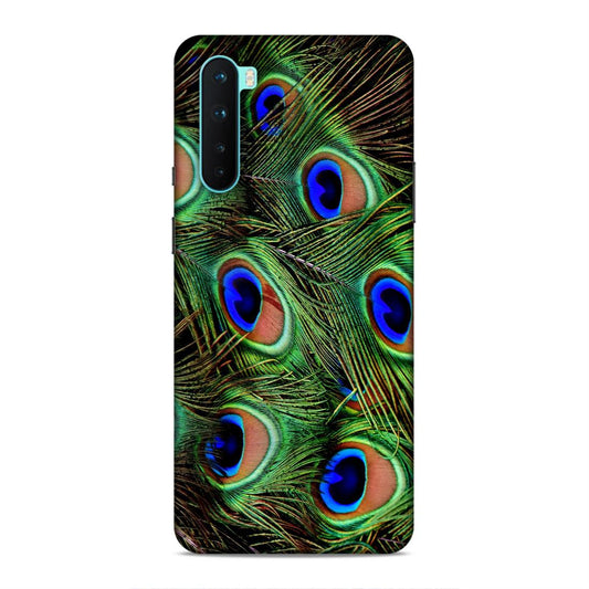 Peacock Feather Hard Back Case For OnePlus Nord