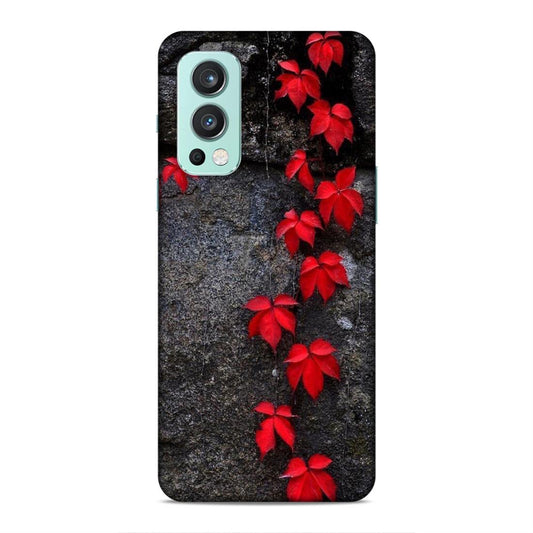 Red Leaf Series Hard Back Case For OnePlus Nord 2 5G