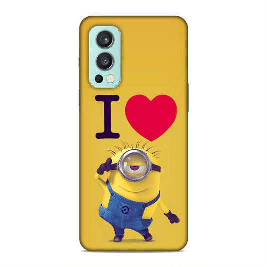 I love Minions Hard Back Case For OnePlus Nord 2 5G