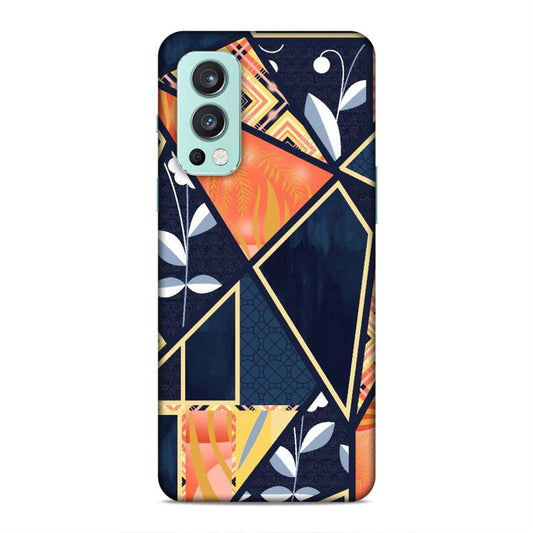 Floral Textile Pattern Hard Back Case For OnePlus Nord 2 5G