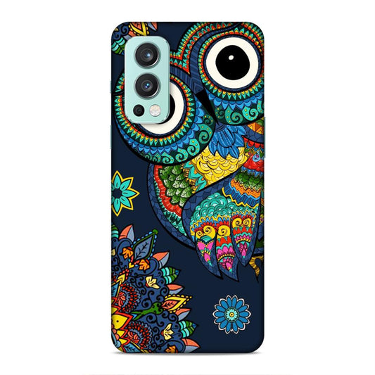 Owl and Mandala Flower Hard Back Case For OnePlus Nord 2 5G