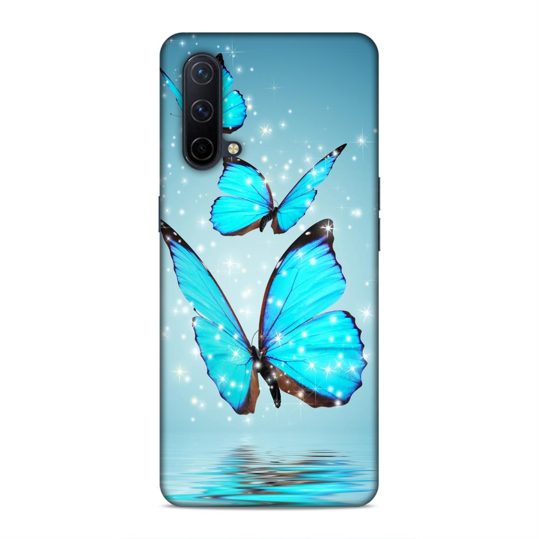 Blue Butterfly Hard Back Case For OnePlus Nord CE 5G