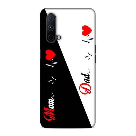 Love Mom Dad Hard Back Case For OnePlus Nord CE 5G