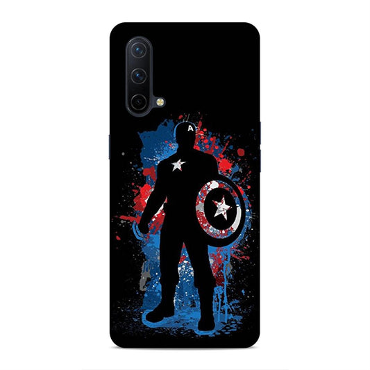 Black Captain America Hard Back Case For OnePlus Nord CE 5G
