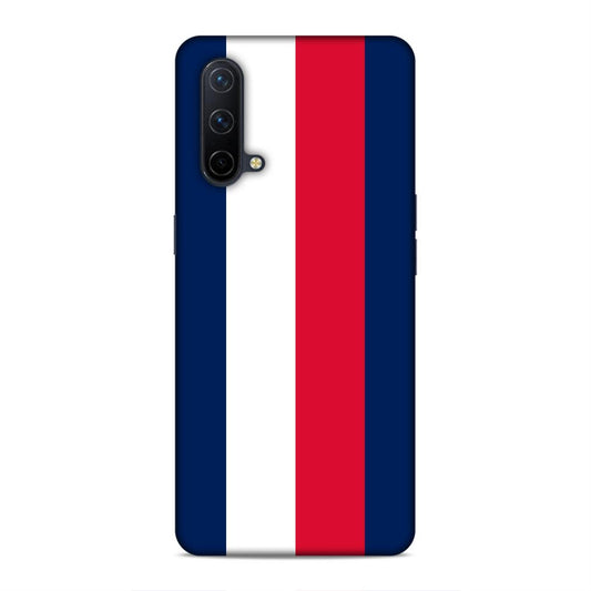 Blue White Red Pattern Hard Back Case For OnePlus Nord CE 5G