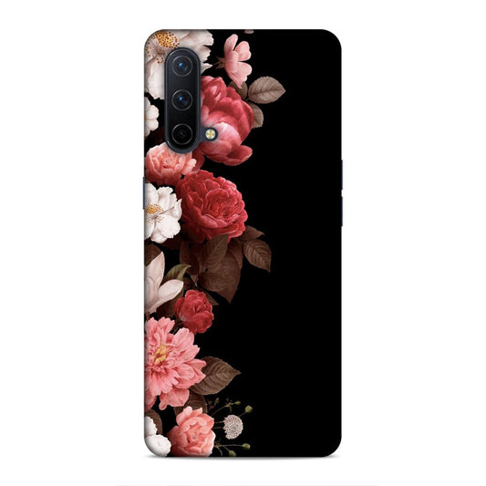 Floral in Black Hard Back Case For OnePlus Nord CE 5G