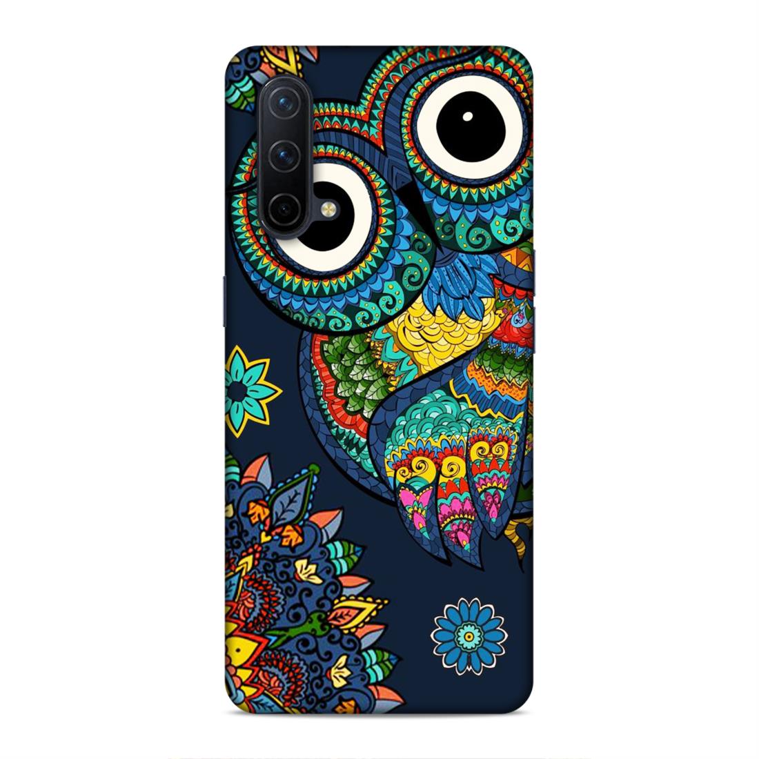 Owl and Mandala Flower Hard Back Case For OnePlus Nord CE 5G