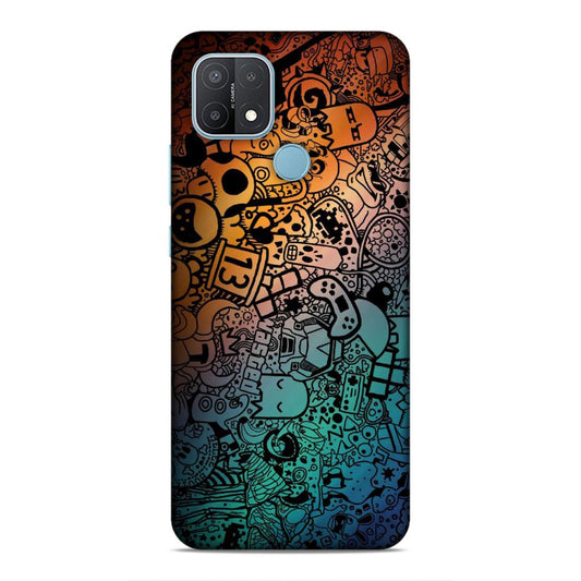 Abstract Hard Back Case For Oppo A15 / A15s