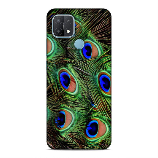 Peacock Feather Hard Back Case For Oppo A15 / A15s
