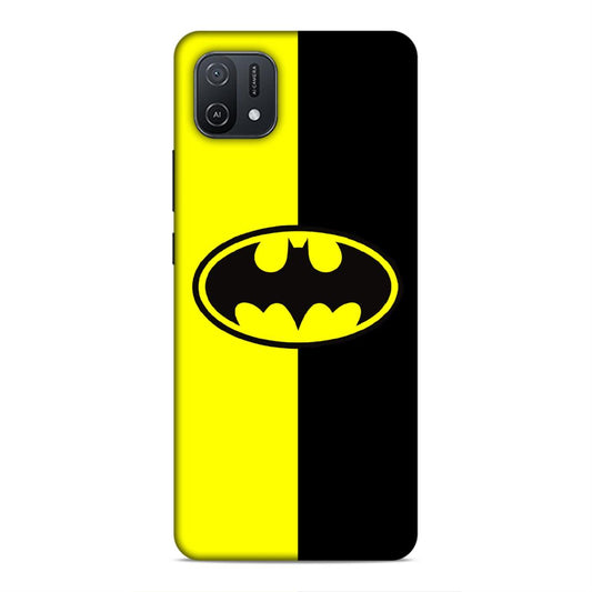 Batman Balck Yellow Hard Back Case For Oppo A16e / A16k