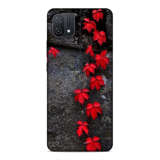 Red Leaf Series Hard Back Case For Oppo A16e / A16k