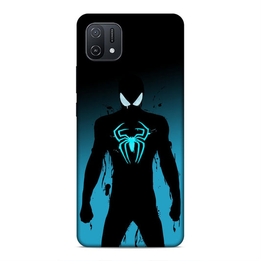 Black Spiderman Hard Back Case For Oppo A16e / A16k
