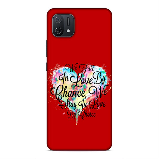 Fall in Love Stay in Love Hard Back Case For Oppo A16e / A16k