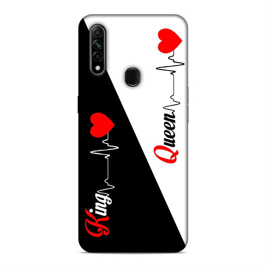 King Queen Love Hard Back Case For Oppo A31 2020