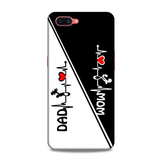 Mom Dad Hard Back Case For Oppo A3s / Realme C1