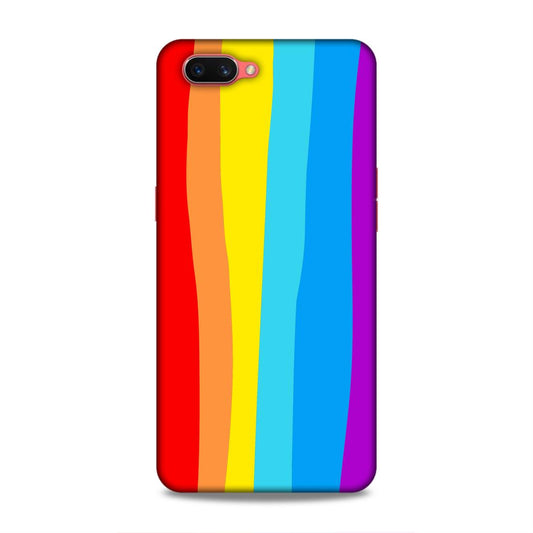 Rainbow Hard Back Case For Oppo A3s / Realme C1