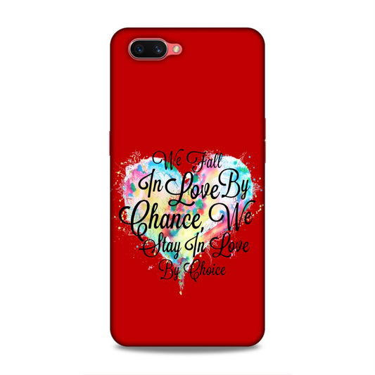 Fall in Love Stay in Love Hard Back Case For Oppo A3s / Realme C1