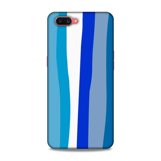 Blue Rainbow Hard Back Case For Oppo A3s / Realme C1