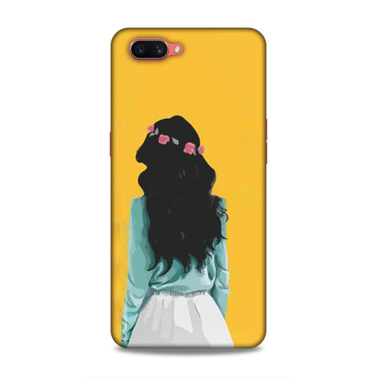 Stylish Girl Hard Back Case For Oppo A3s / Realme C1