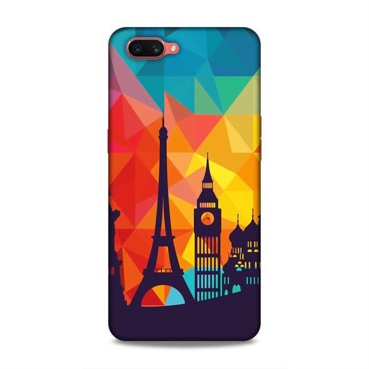 Abstract Monuments Hard Back Case For Oppo A3s / Realme C1