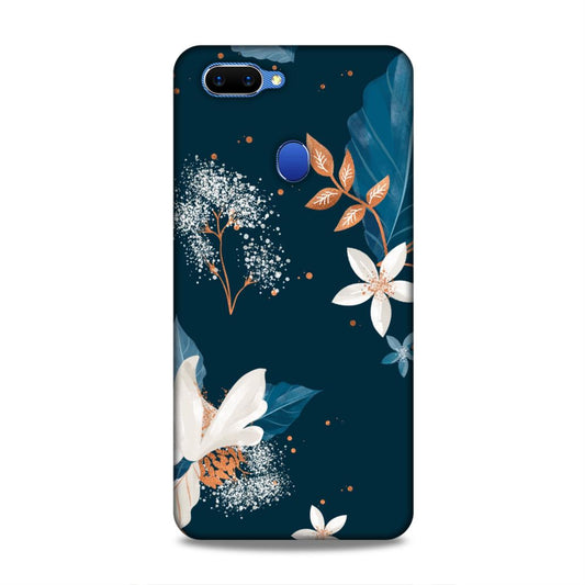Blue Floral Hard Back Case For Oppo A5 / Realme 2