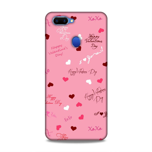 Happy Valentines Day Hard Back Case For Oppo A5 / Realme 2