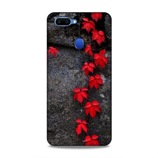 Red Leaf Series Hard Back Case For Oppo A5 / Realme 2